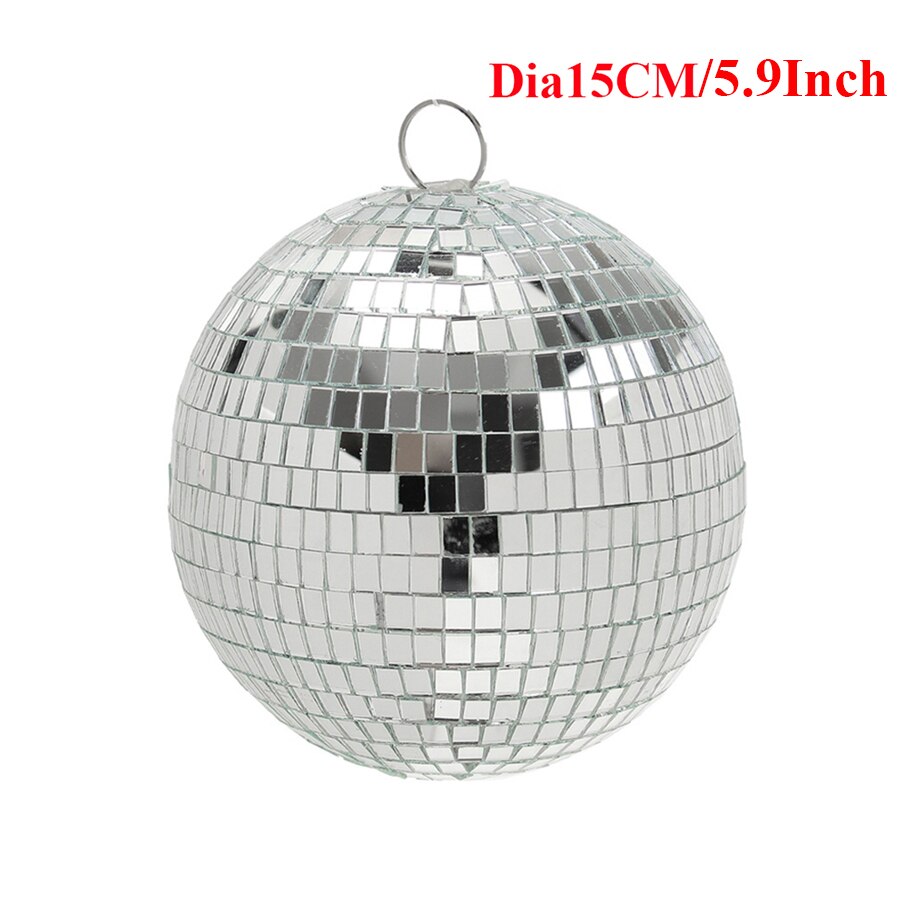 Thrisdar Dia20CM 25CM 30CM Rotating Reflection Glass Mirror Disco Ball Home Party Wedding Disco Mirror Ball Stage Light: Diameter 15CM Ball