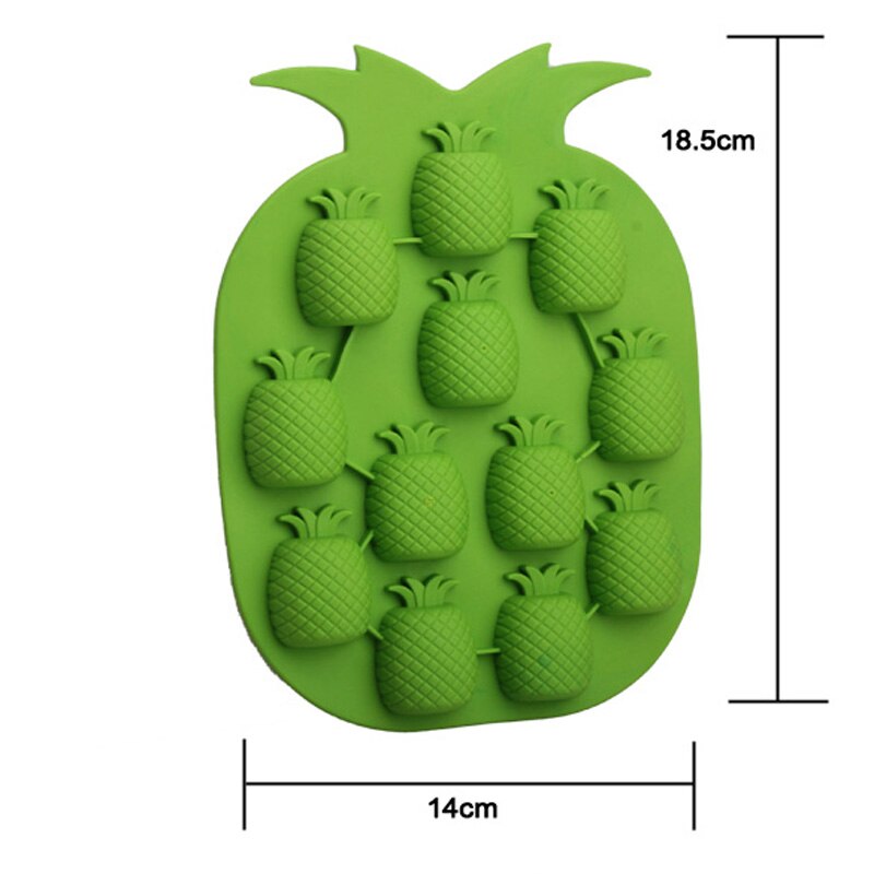 Molde de silicona para cubitos de hielo, molde para hacer hielo con forma de piña, molde para bebidas de de Bar, molde para hielo congelado, utensilios de cocina para beber DIY