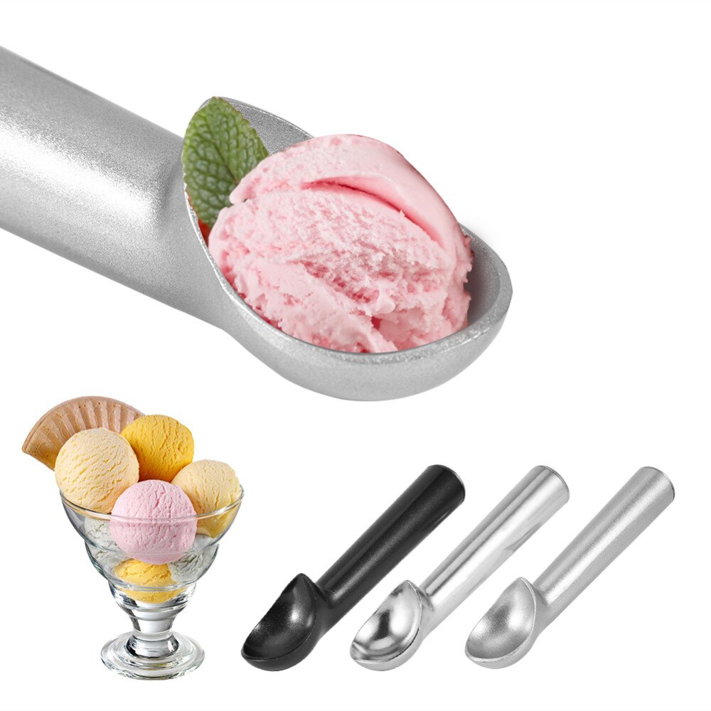 Portable Cream Tools Portable Aluminum Alloy Non-stick Anti-feeze Ice Cream Scoop Spoon For Home Kitchen Accessories