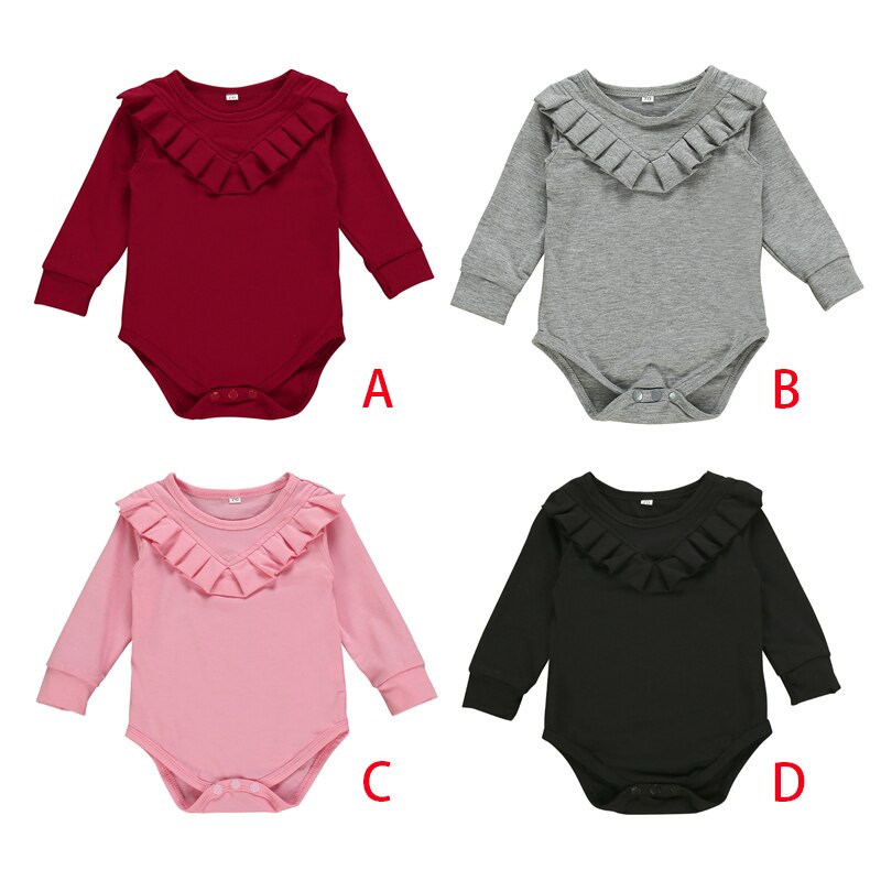 Menina do bebê macacão outono inverno roupas de bebê recém-nascido para meninas manga longa crianças meninos macacão roupas de bebê meninas