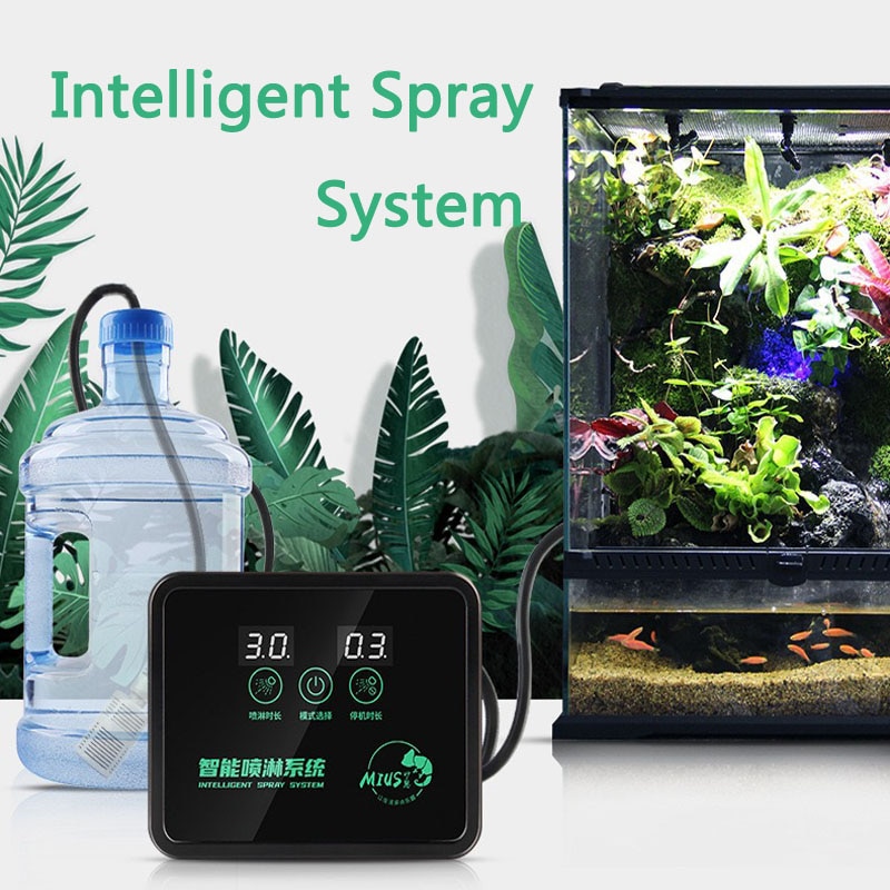 Intelligent Spray System Touch Screen Sprinkler System Tropical Rain Forest Ecological Cylinder Sprinkler Misting System