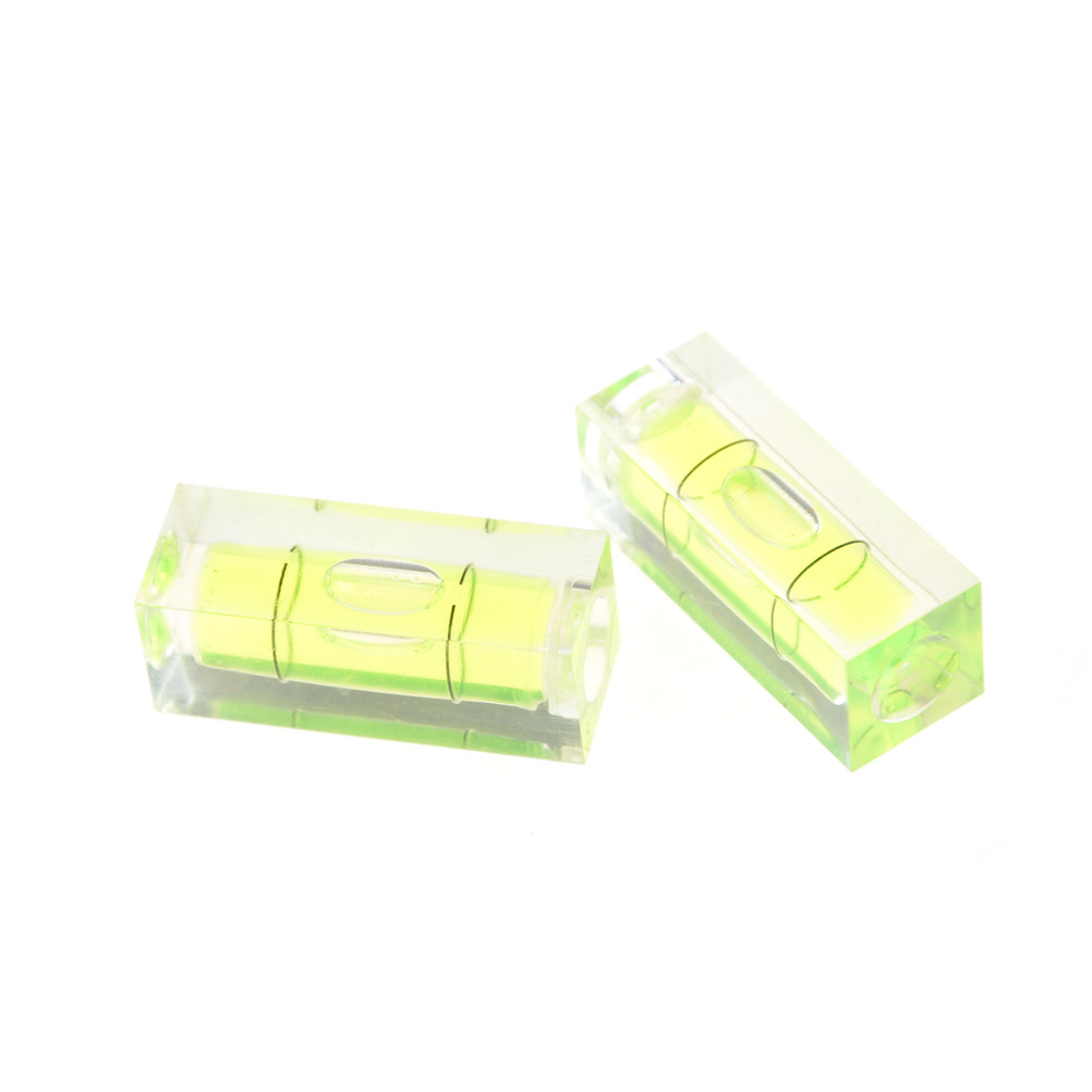 15*15*40MM Square Spirit Level Bubble With Magnetic Stripe Green 1 Piece
