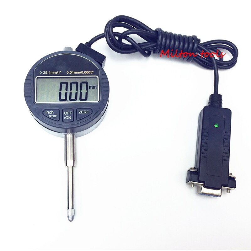 12.7mm 25.4mm 0.001mm Micron electronic indicator digital dial indicator with output datalink with RS232 (9holes) data output