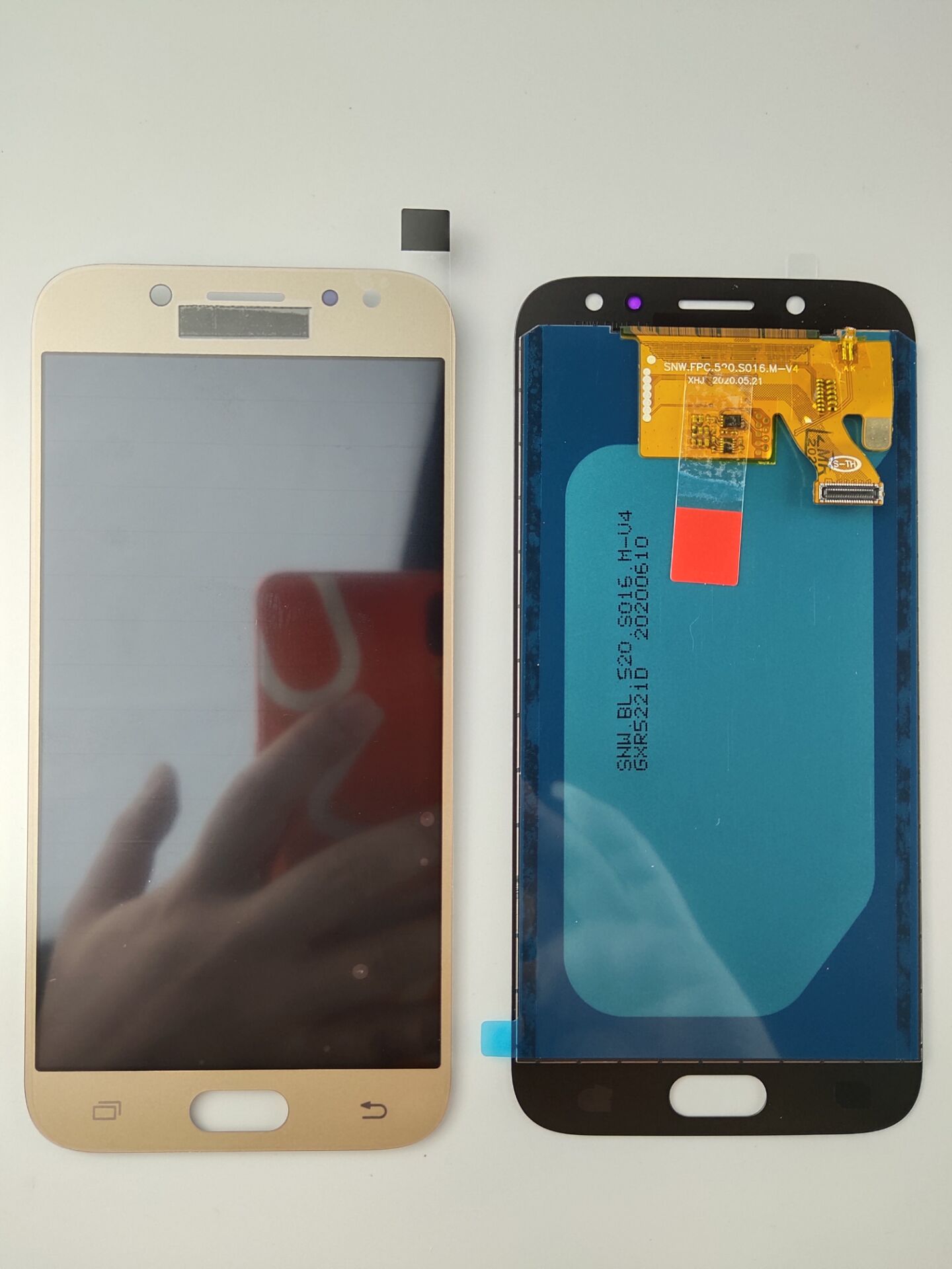 Tft incell lcd samsung galaxy  j5 j530 j530f sm -j530f kosketusnäyttö digitoija lcd-näyttö säädä samsung  j5 j530: lle
