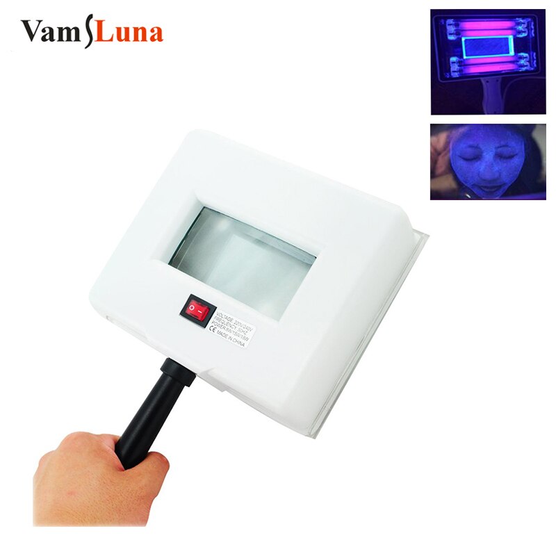 Holz Lampe Haut UV Analysator Gesichts Haut Prüfung Prüfung Vergrößerungs Analyzer Lampe mit Schutzhülle und Gesicht Drapieren Spa