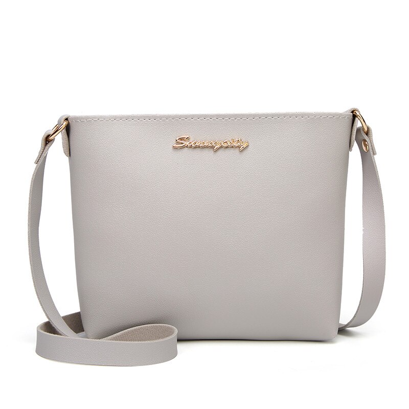 Aelicy mini bolsa de ombro feminina, cor lisa, transversal, mensageiro, de marca, bolsa de festa: Cinza