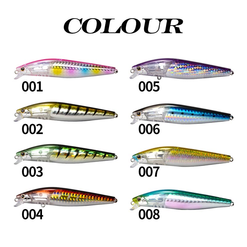 Hunthouse woblere fiskeri lokker 99mm 15g flash boost minnow lokker wolfram vægt system flydende lokkemad dybde 0.1-0.3m