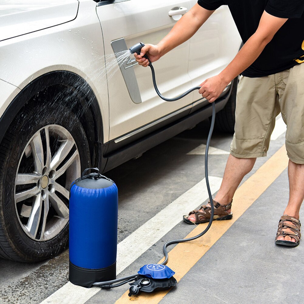 11l pvc utendørs oppblåsbare dusj trykk dusj vann bag bærbar leir dusj lett reise pvc vann lagring