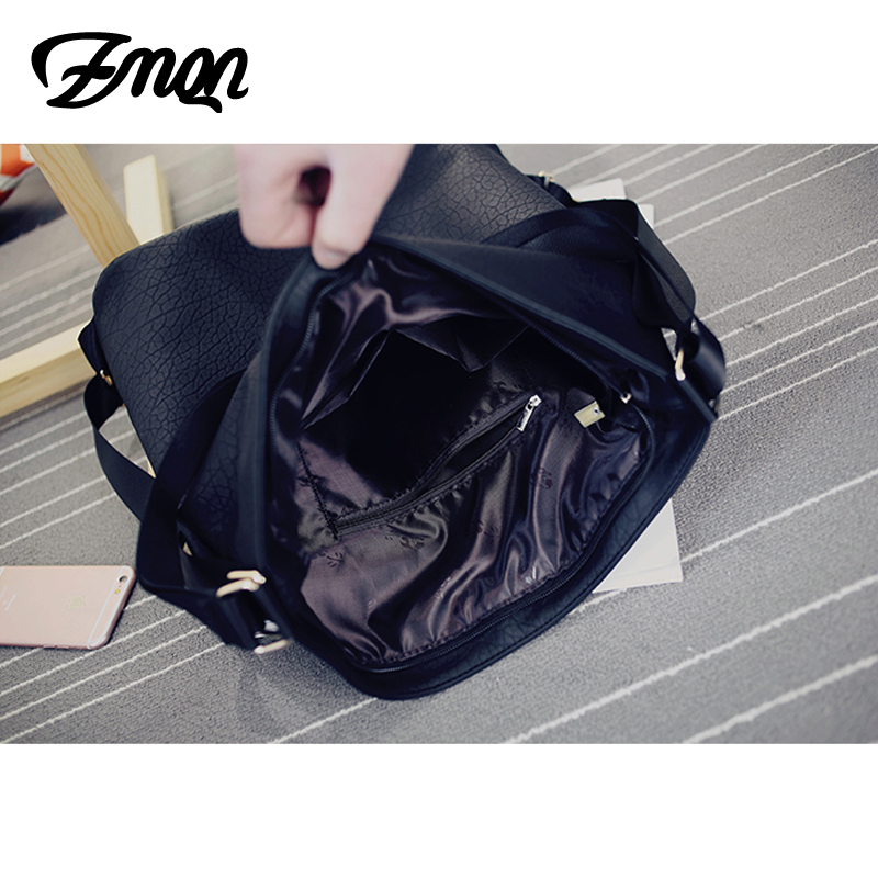 ZMQN Casual Schouder Crossbody Tassen Voor Vrouwen Black Soft PU Lederen Tassen Dames Grote Tote Messenger Bags Bolsa Feminina a517