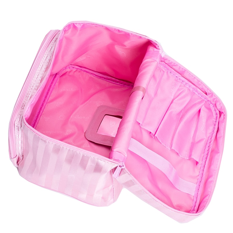 Do Not Miss Women Cosmetic Makeup Bag Folding Travel Makeup Organizer Bag Waterproof Cosmetic Bag Makeup Brushes Case Wash Bags