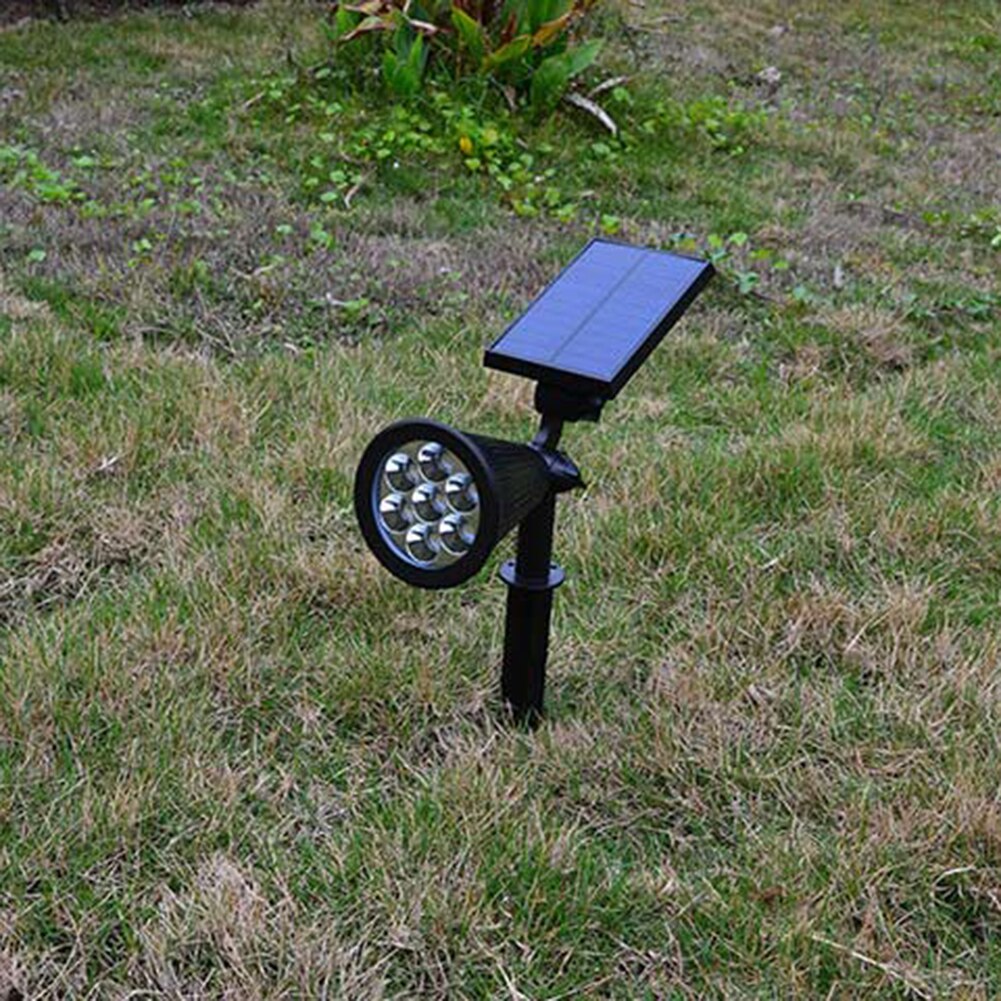 7 Led Solar Power Tuin Lamp Kleurrijke Spotlight Verstelbare Outdoor Waterdicht Gazon Landschap Straatverlichting Muur Spot Lamp