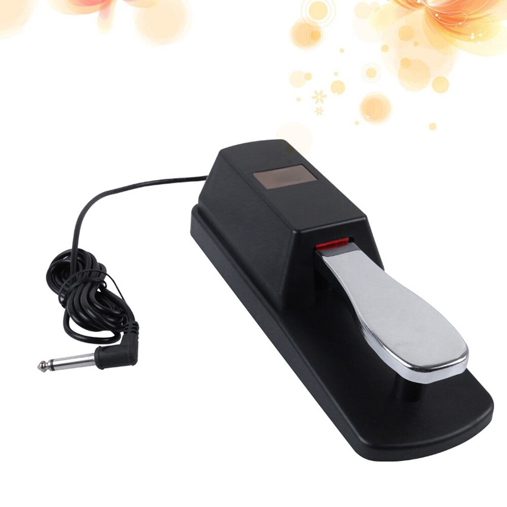 Universal Piano Keyboards Sustain Foot Pedal Durable Accessory for Electronic Keyboards Digital Piano (Black)
