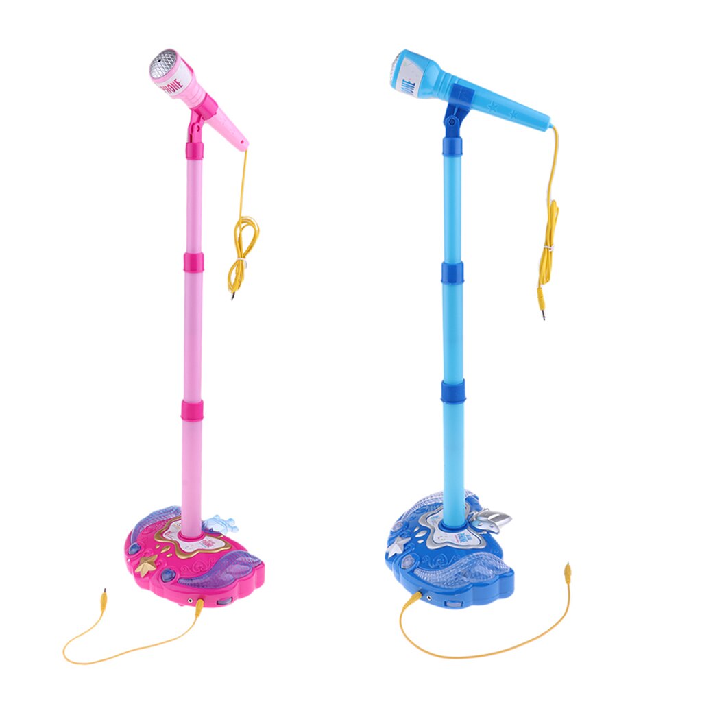 2 Stuks Kids Karaoke Machine, Muziek Speelgoed Play Set Met Microfoon En Verstelbare Standaard Voor Jongens Meisjes 3 +