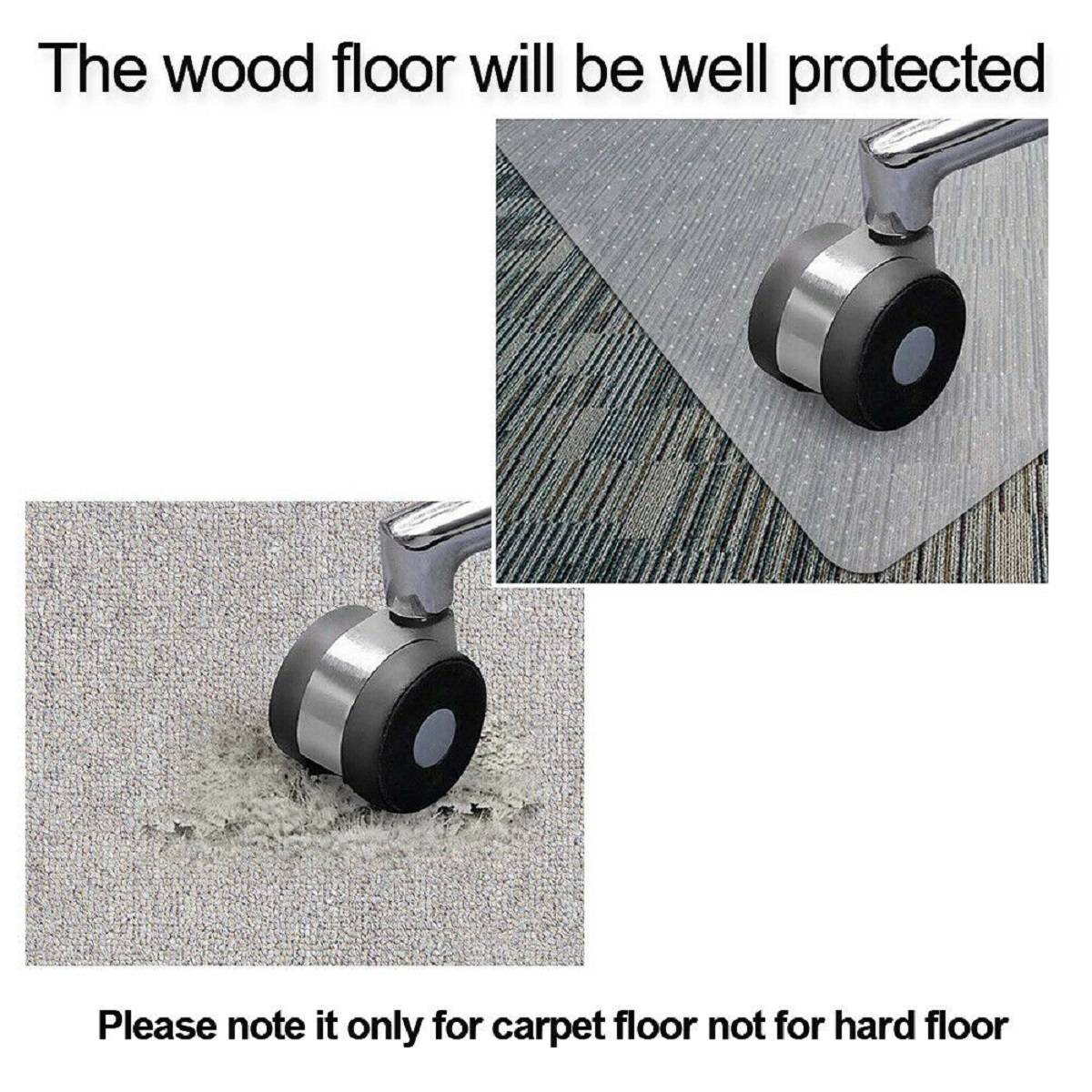 Pvc Transparent Waterproof Mat Wood Floor Protection Mat Computer Chair Protectors Plastic Soft Carpet Rug 60*90cm*1.5mm