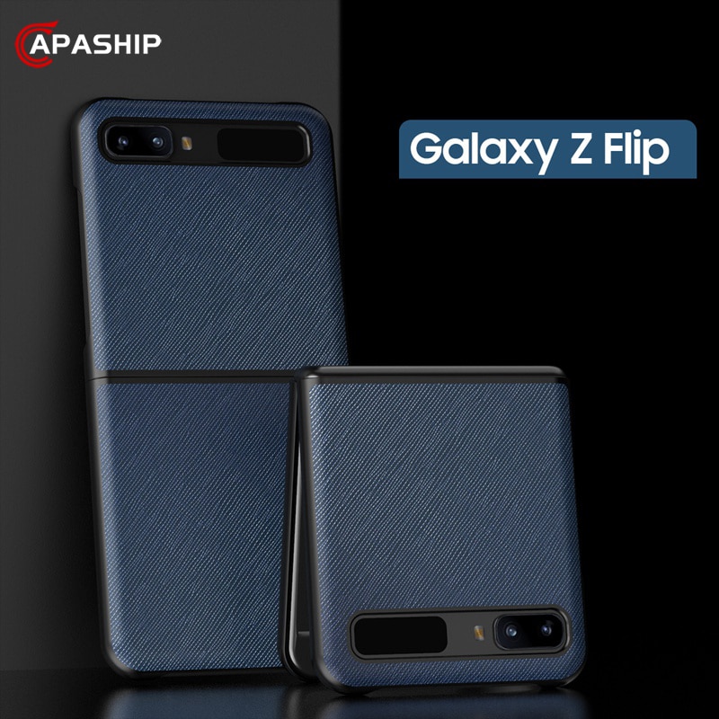Luxus Kohlenstoff Fiber fallen Für Samsung Z kippen Litschi Getreide Kreuz Textur Leder Telefon Abdeckung Für Galaxis ZFlip Klapp Halfter