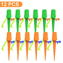 Pointes d'arrosage automatique avec bouteilles plastiques (non fournies), système d'irrigation pour plantes en pot, intérieur et extérieur: 12pcs