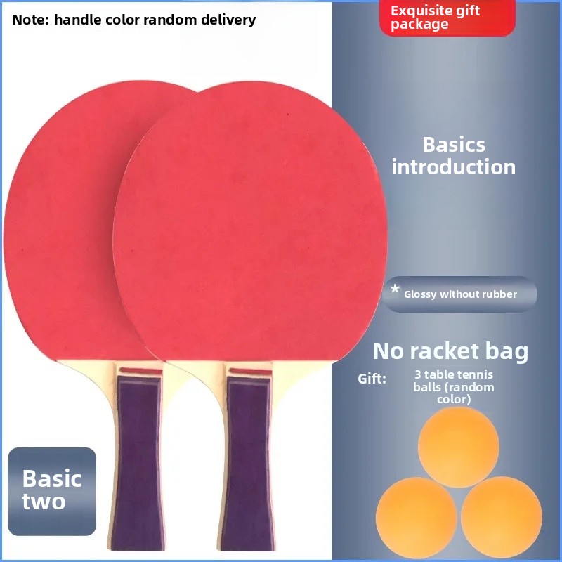 High Elasticity Table Tennis Racket Children's Primary School Students Horizontal And Vertical Rackets 2 Pieces Set Bocka: Navy Blue