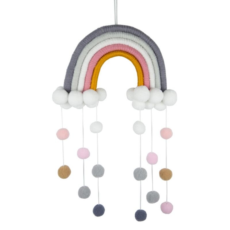 nordisch Regenbogen Wandteppich Handgemachte Weben Handarbeit schöNe Ornament freundlicher Zimmer Zauberstab Hängen Dekor: 5