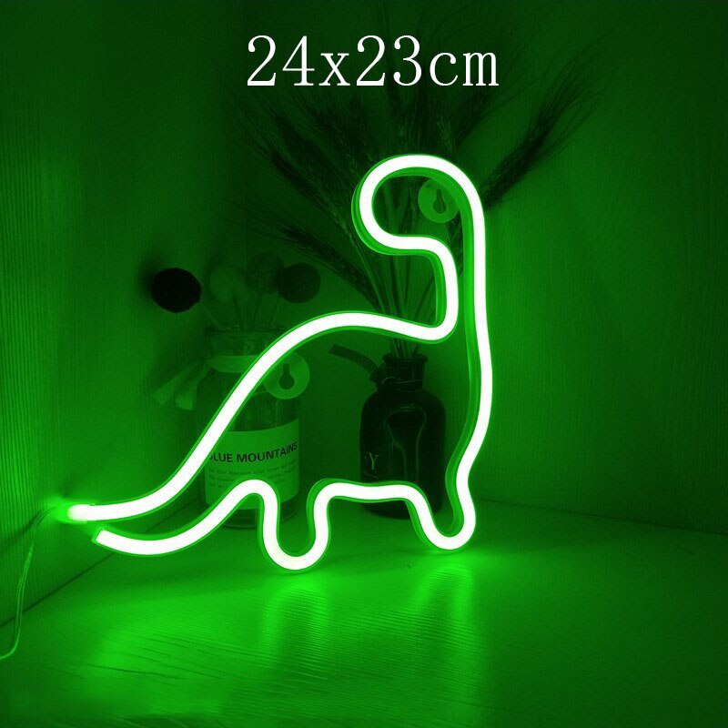 Krokodil-Head Led Neon Licht Dinosaurus Opknoping Lamp Neon Sign Licht Thuis Wall Decor Nachtverlichting