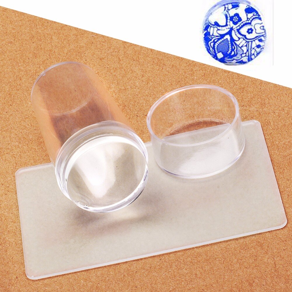 30/10pc Nagel Platten + Klar Gelee Silikon Nagel Kunst Stempel Schaber mit Kappe Stanzen Vorlage Bild Platten nagel Stempel Platte Werkzeug