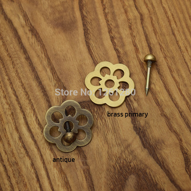 Pflaume Blüte Holz Tür Griff Kabinett Knopf Schrank Schublade Dekorative Stück Antike Diy ziehen Unterlegscheibe Furiniture Teil