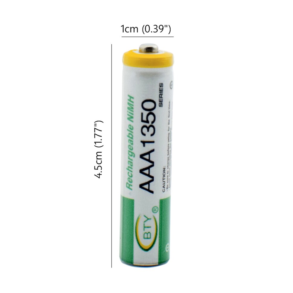 Bty 1.2V 3A Aaa Hoge Capaciteit 1350Mah Oplaadbare Batterij Met Doos Ni-Mh Oplaadbare Batterijen Aaa 1350Mah Batterij