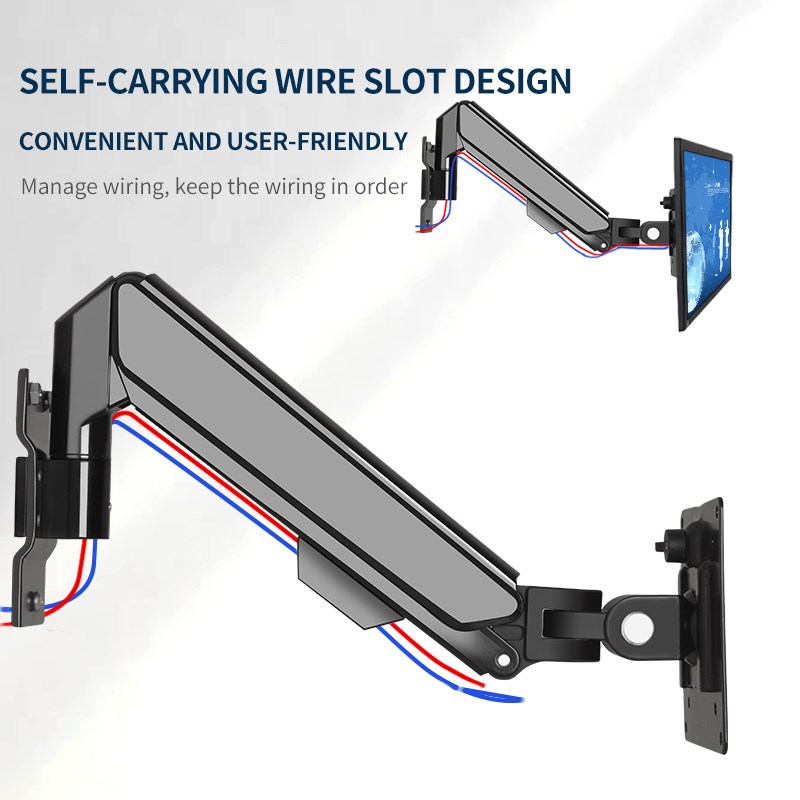 10"-32" Monitor Wall Mount Screen Aluminum Gas Spring Air Press Articulated Arm Soporte TV Bracket Holder PC Display Stand W31