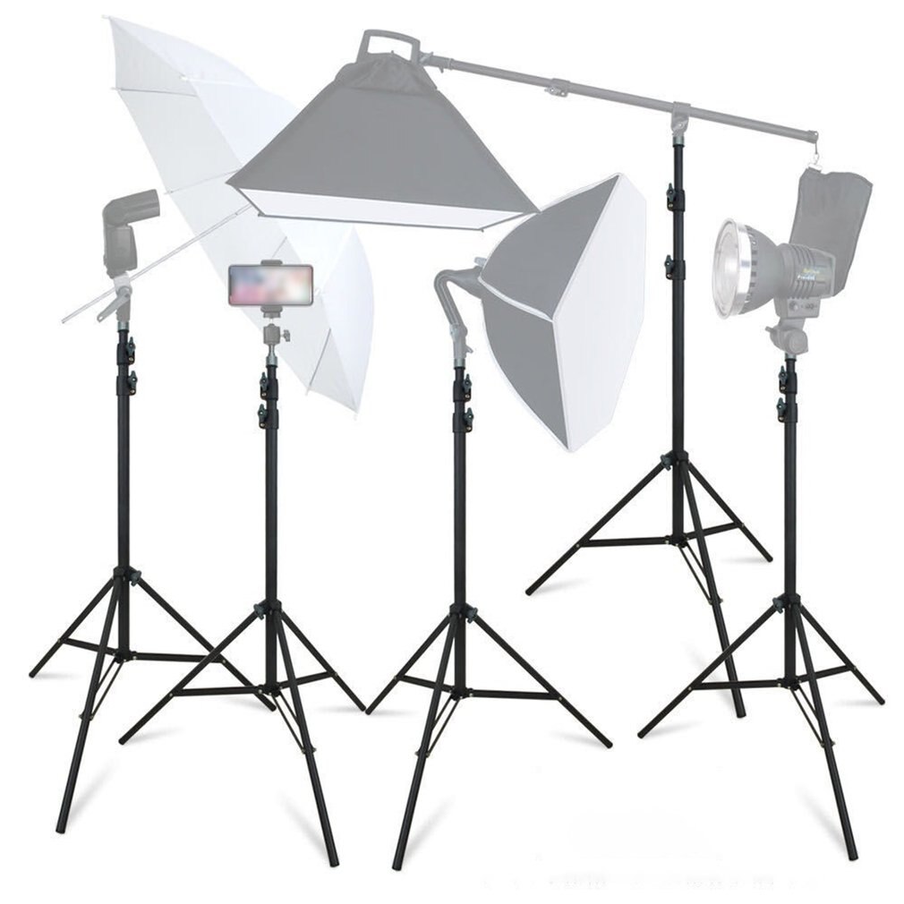 Fotografie Studio Einstellbar 85cm-200cm Licht Stehen Foto Stativ Für Kamera Foto Lampe Halterung Halter Softbox