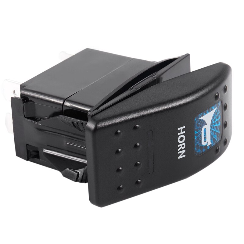 Blue Light Horn pattern LED 12V/20A 24V/10A 5-pin Rocker Toggle Switch Car Boat