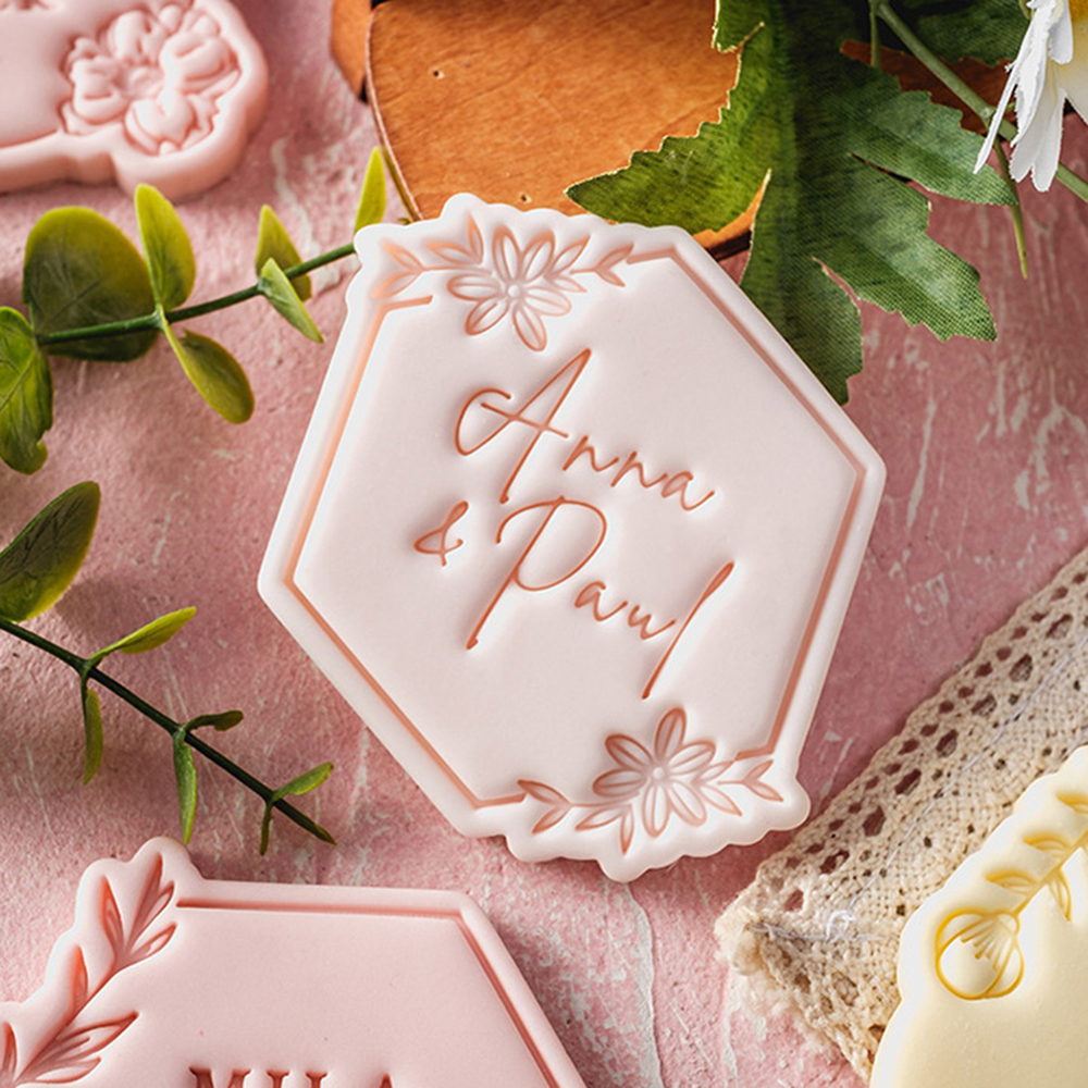 Pattern Blessing Cookie Mold Wedding Birthday Cake Cutting Mold DIY Baking Tool