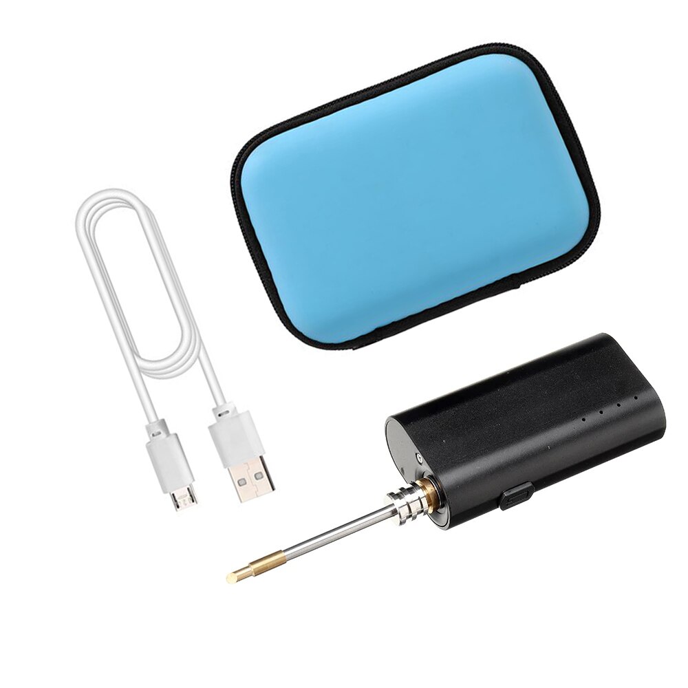 20W battery-powered soldering iron with USB charging, portable mini wireless charging soldering iron with storage bag: tip-C