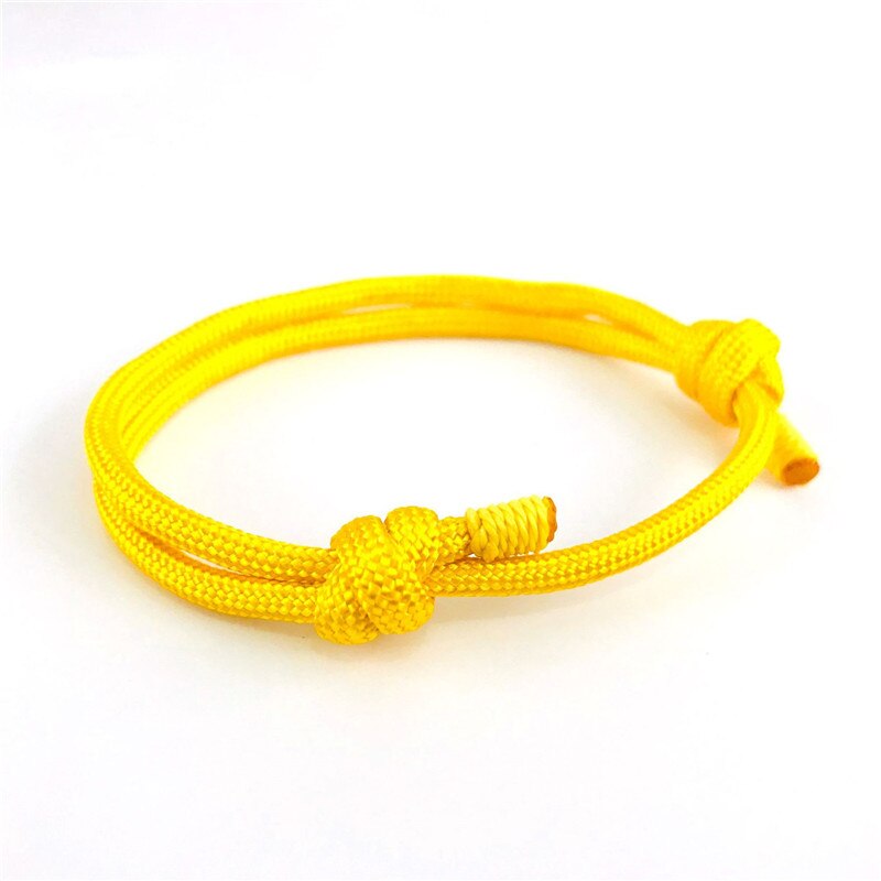 Tobillera para verano para hombres y mujeres, pulsera deportiva de supervivencia de cuerda de , trenzada, colorida, con envoltura de la suerte