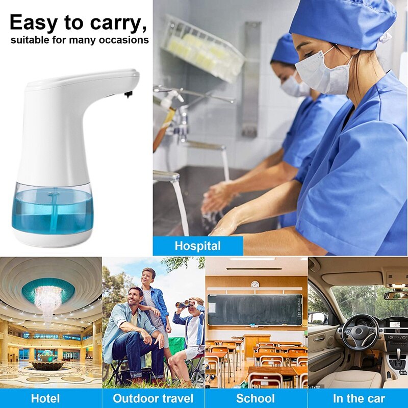Automatic Soap Dispenser Hands Free Hand Sanitizing Dispenser 360Ml Gel/Liquid Touchless Hand Motion Sensor