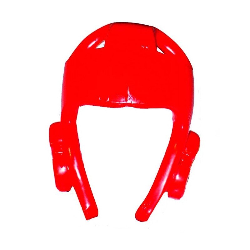 Casco de Taekwondo ITF oficial de gomaespuma roja alta protección.
