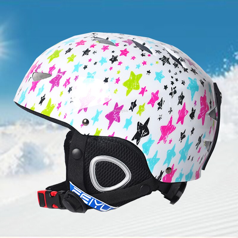 Crianças capacete de esqui crianças profissional inverno snowboard patinação proteção capacete ajustável skate capacetes de esqui