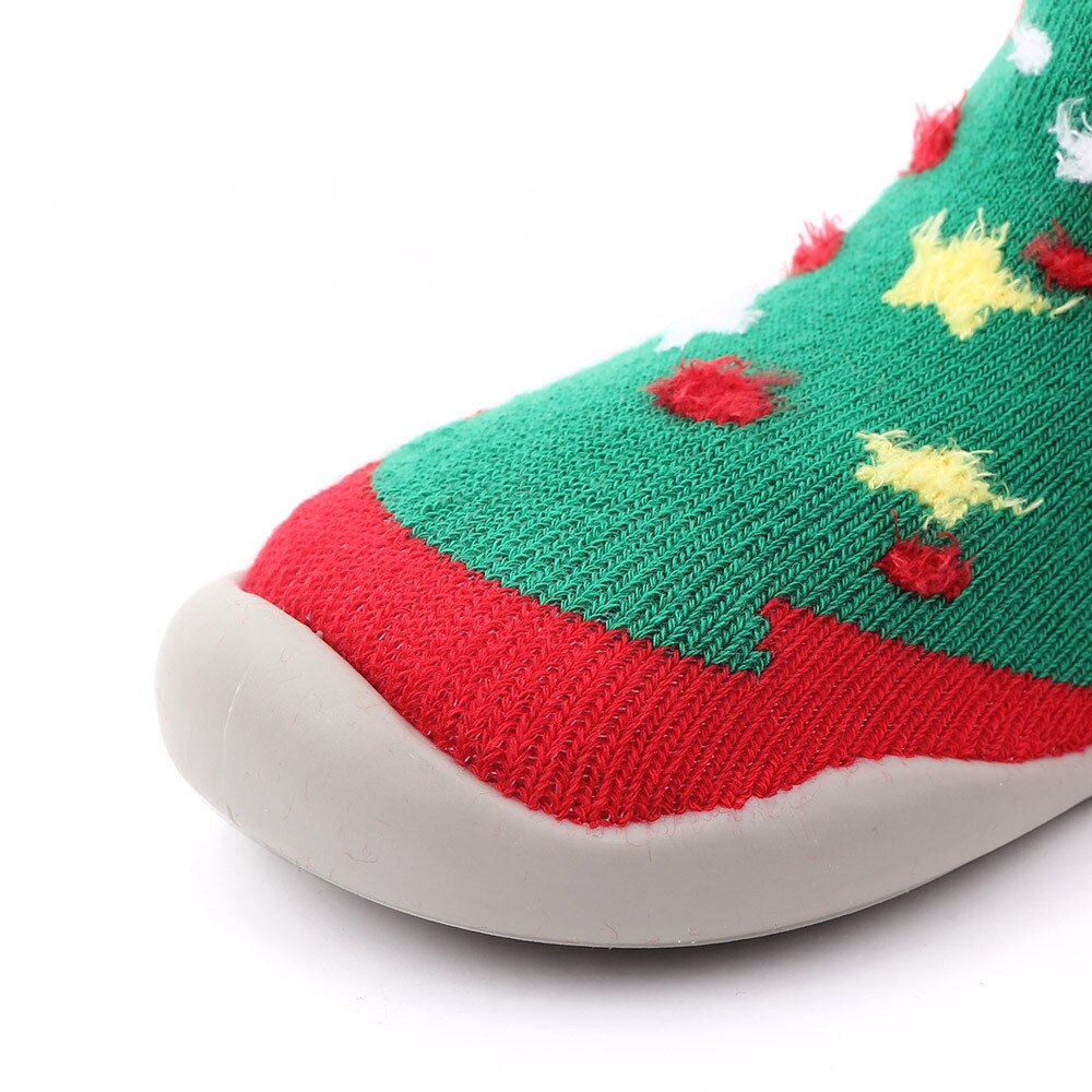 låve støvler jul myk bunn sklisikre gulv smålåve jente gutt sko sokker med gummisåler låve baby sokker vinter