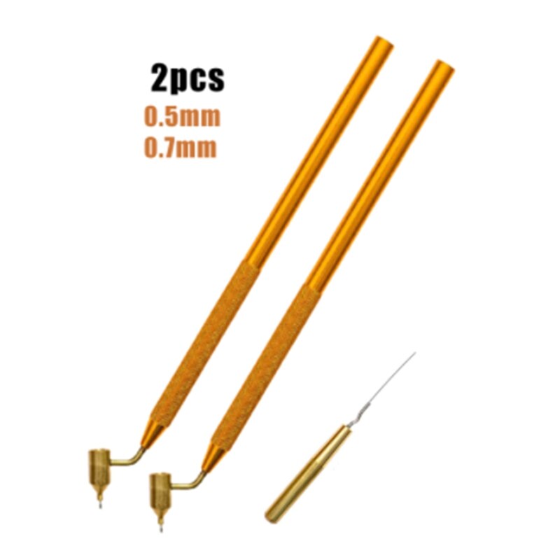 2 Stuks Schuine Fijne Lijn Verf Pen Precisie Touch Up Verf Voor Rock Chips En Kras Reparatie