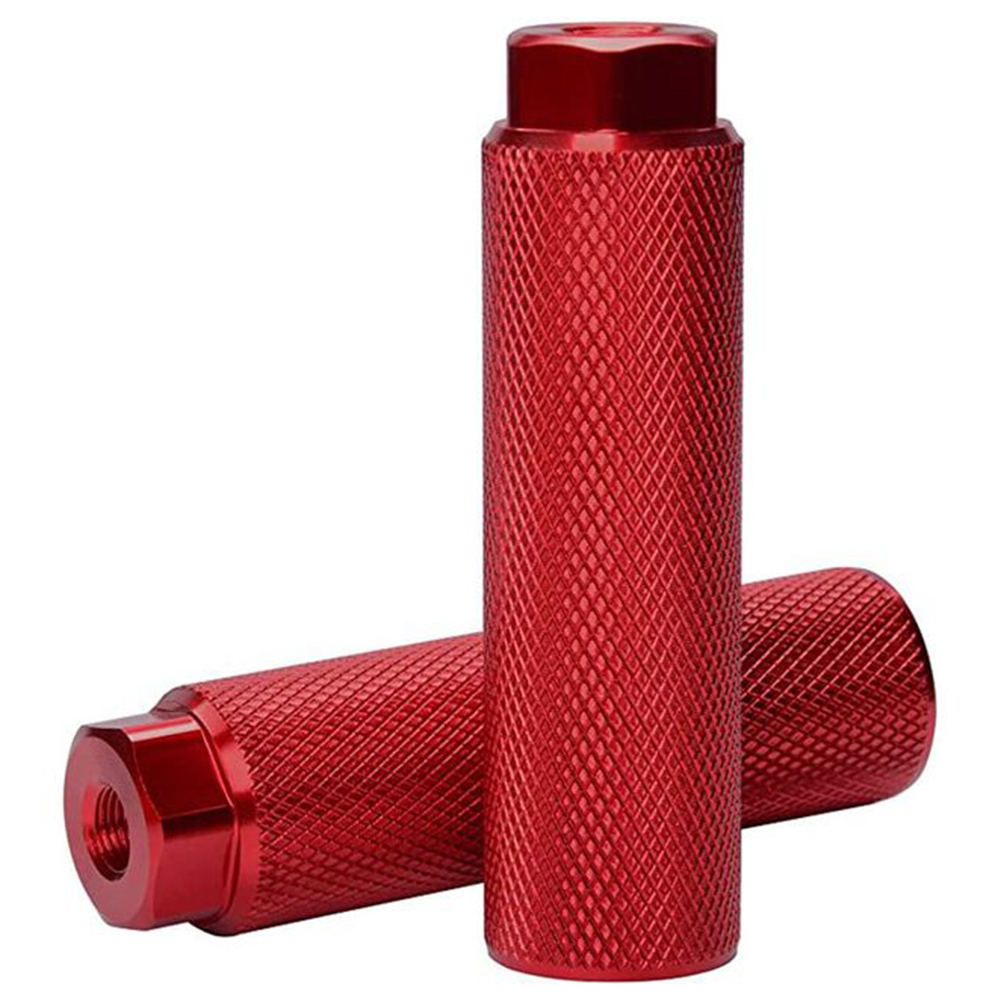 Clavijas de bicicleta de montaña, accesorios de aleación de aluminio multicolor opcionales para ejes de 3/8 pulgadas, , 1 par: YELLOW