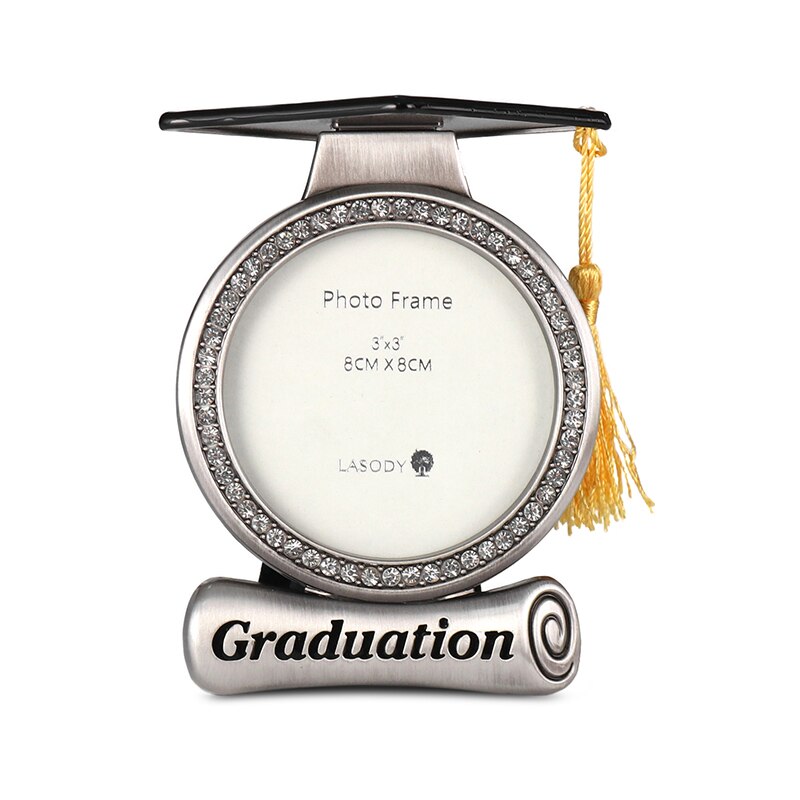 Lady Graduation Cap Picture Frame From Her Alloy Single-frame Metal Photo Frame Home Decor LASODY: Default Title