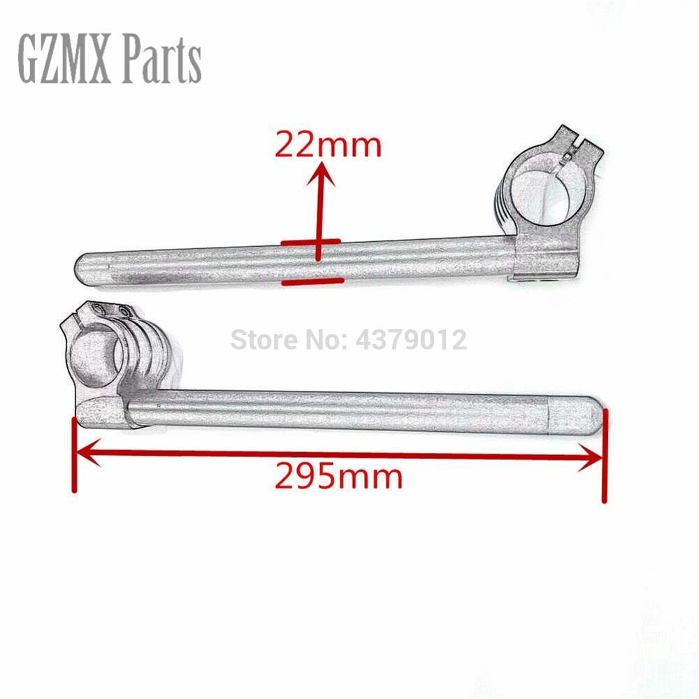 22MM Motorcycle Universal Racing Clip Ons Handlebar Fork Handle Bars 31mm 33mm 35mm 36mm 37mm 39mm 41mm 43mm 45mm 48mm 50mm 52mm