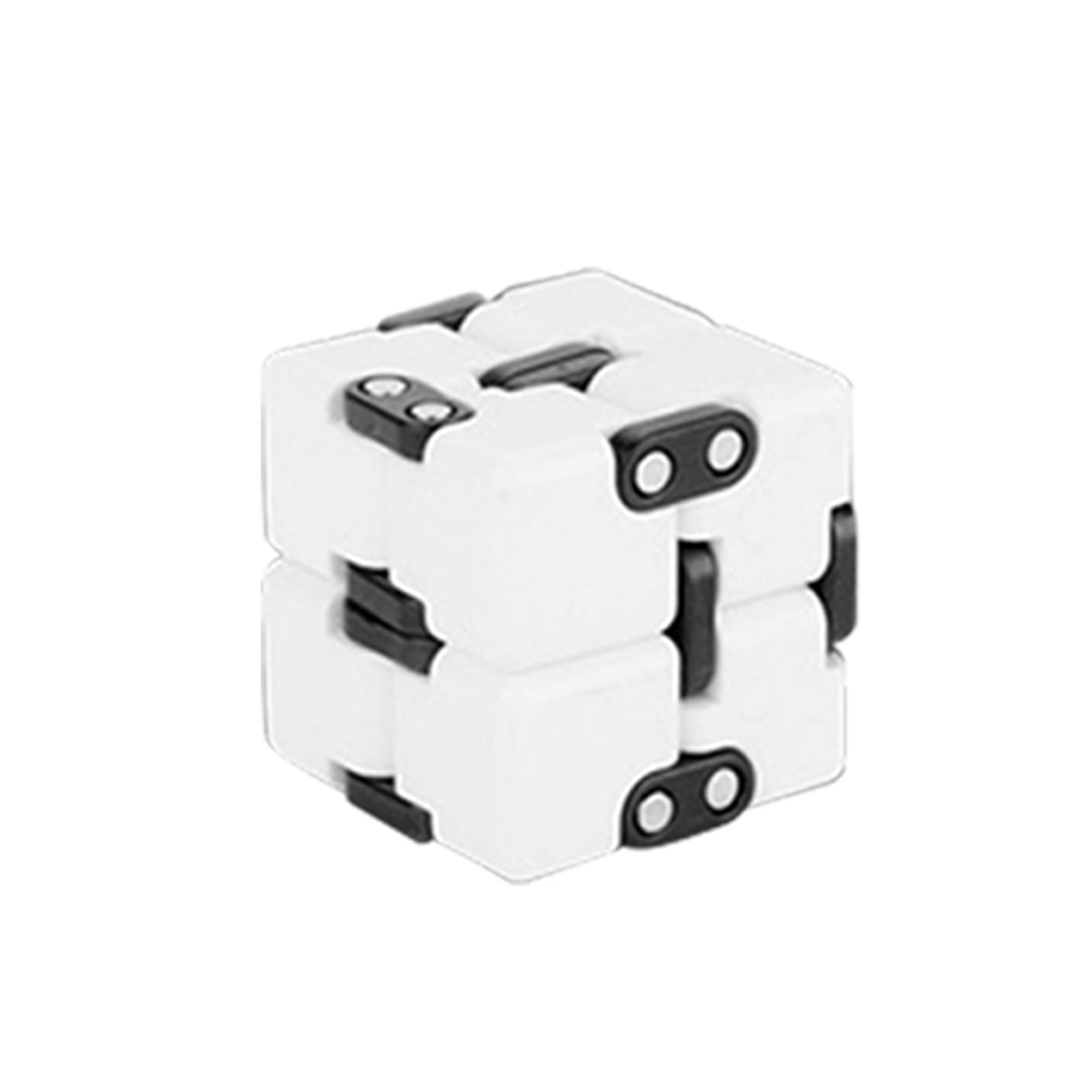 Cube Anti-anxiety Infinite Cube Upgrade Frosted Decompression Compression Artifact Fidget Infinity Cube Toy: White