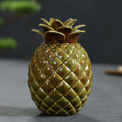 Jia-gui luo ananas te dåser keramisk forseglet opbevaring dåse te dåser pu'er te emballage æske te æske  d067: 3