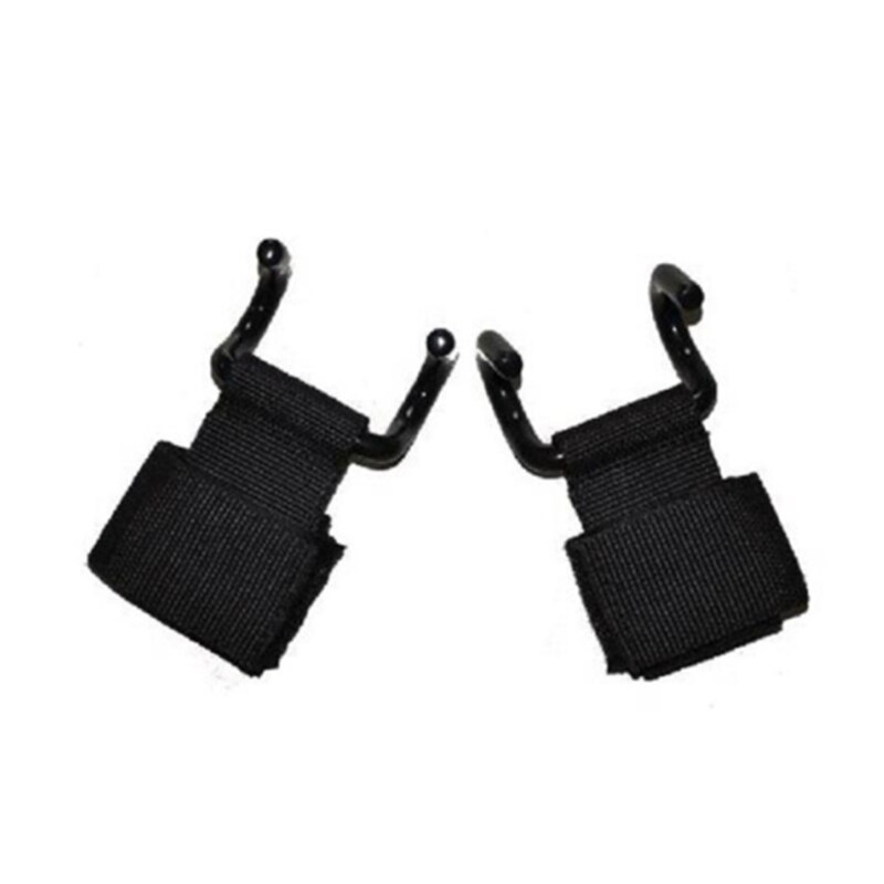Grip Hook Power Hook Thick Without Cotton Double Hook Double Barbell Dumbbell Horizontal Bar Weight Lifting Pull Up: 1 Pair Adding cotton