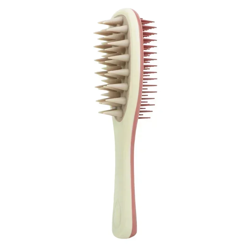 Silikon Shampoo Pinsel Kopfhaut Massage Pinsel Kopf Waschen Kamm zweiseitige Haar Massage Schlecht Pinsel Körper Wäscher Haar Zubehör: Grün