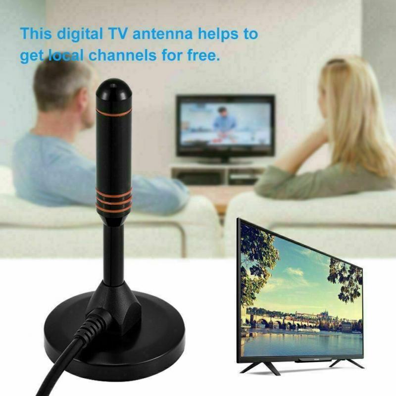 Antena portátil de HDTV para interiores y exteriores, HD, freetview Aerial Ariel para TV, HDTV, antenas de televisión Digital inalámbrica