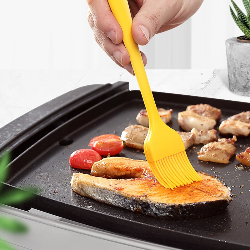 Pinceles para panadería, barbacoa, pastel, cepillo de aceite para parrilla de barbacoa, resistentes al calor, de silicona, para cocinar, cepillo de cocina