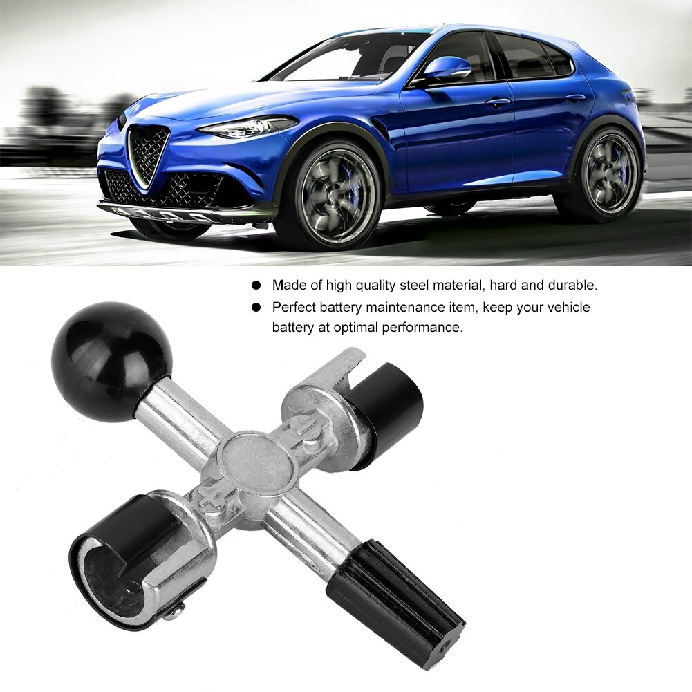 4 Way Battery Terminal Cleaner Scraper Terminal Tool Cleaner Automotive Accessory