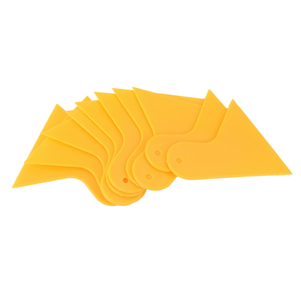 10x Carbon Fibre Vinyl Wrap Film Sheet Wrapping Squeegee Scraper Tool