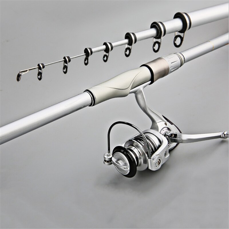 3.6m/4.5m/5.4m/6.3m Portable télescopique canne à pêche bobine fibre de carbone poisson pôle mer pêche rocheuse canne à pêche