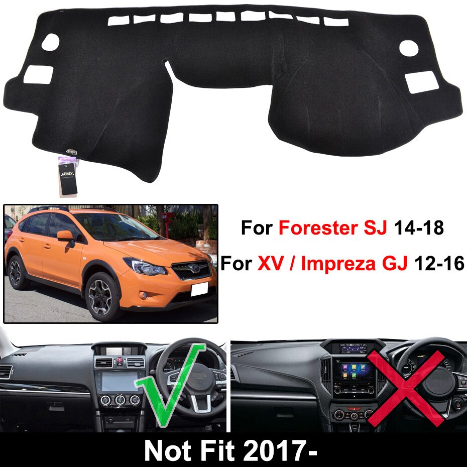 Car Dash Cover Mat Dashmat Dashboard Cover For Subaru XV Impreza Crosstrek -: For XV-RHD 12-16